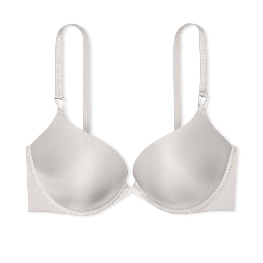 VICTORIA SECRET LIGHT GREY BRA PUSH UP - Adding 2 Cups. Size 38C